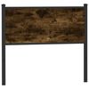 vidaXL Replace Headboard Smoked Oak 100 cm Engineered Wood and Steel