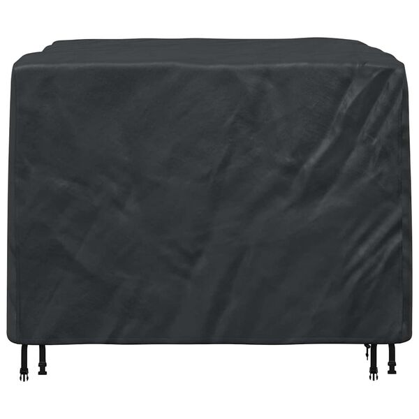 vidaXL Furniture Cover Plain Black 135 x 135 x 90 cm Fabric