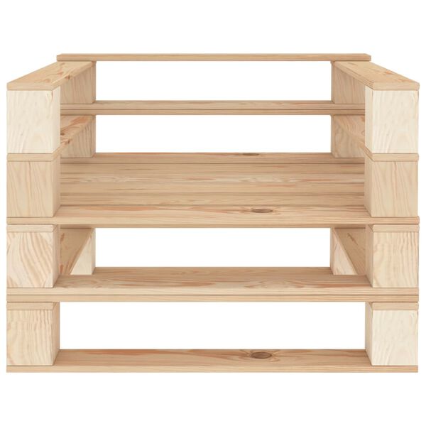 vidaXL 7 Piece Garden Pallets Lounge Set Wood