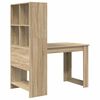 vidaXL Desk with Shelf Sonoma Oak 122 x 67 x 145 cm Engineered Wood