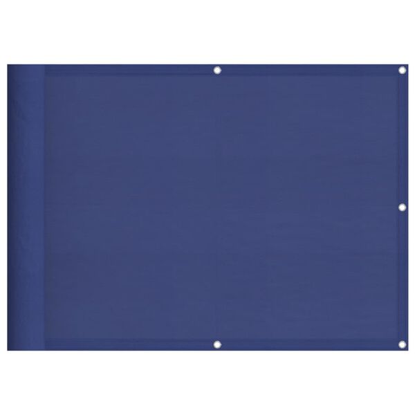 vidaXL Balcony Screen Blue 75x800 cm 100% Polyester Oxford
