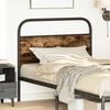 vidaXL Replace Headboard Smoked Oak 107 cm Steel and Engineered Wood