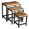 Rousseau 3 Piece Side Table Set Akra Mangolia Wood