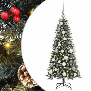 vidaXL Artificial Christmas Tree with 150 LEDs with Stand Green 120 cm