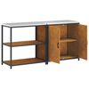 vidaXL Kitchen Storage Set with Shelf 2 pcs Rusty Weathering Steel