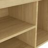 vidaXL Shoe Bench with Cushion Sonoma Oak 80x30x47 cm Engineered Wood