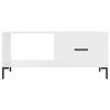 vidaXL Coffee Table High Gloss White 90x50x40 cm Engineered Wood