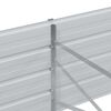vidaXL Garden Raised Bed 320x80x45 cm Galvanized Steel Silver