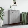 vidaXL Sideboard Grey Sonoma 69.5x34x90 cm Engineered Wood