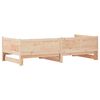 vidaXL Pull-out Day Bed Brown 203.5 x 184 x 56.5 cm Solid Pine Wood