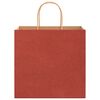 vidaXL Paper Bags 250 pcs with Handles Red 26x17x25 cm