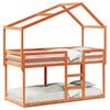 vidaXL Bunk Bed without Mattress Wax Brown 90x200 cm Solid Wood Pine