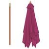 vidaXL Garden Parasol with Wooden Pole 150x200 cm Bordeaux Red