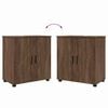vidaXL Bathroom Furniture Set 3 pcs Brown oak Engineered wood