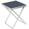 Camp Gear Folding Camping Stool Grey Aluminium 1404346