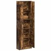 vidaXL Wardrobe with Shelf Smoked Oak 55 x 25 x 189 cm Engineered Wood