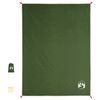 vidaXL Picnic Blanket with Pegs Green 205x155 cm