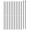 vidaXL Wire Mesh Fence with Flange Anthracite 2x25 m