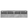 vidaXL TV Wall Cabinets 2 pcs Concrete Grey 60x30x30 cm Engineered Wood