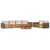 vidaXL Outdoor Sofa Set 7 pcs Natural Solid Acacia Wood