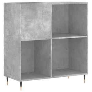vidaXL Record Cabinet Concrete Grey 84.5x38x89 cm Engineered Wood