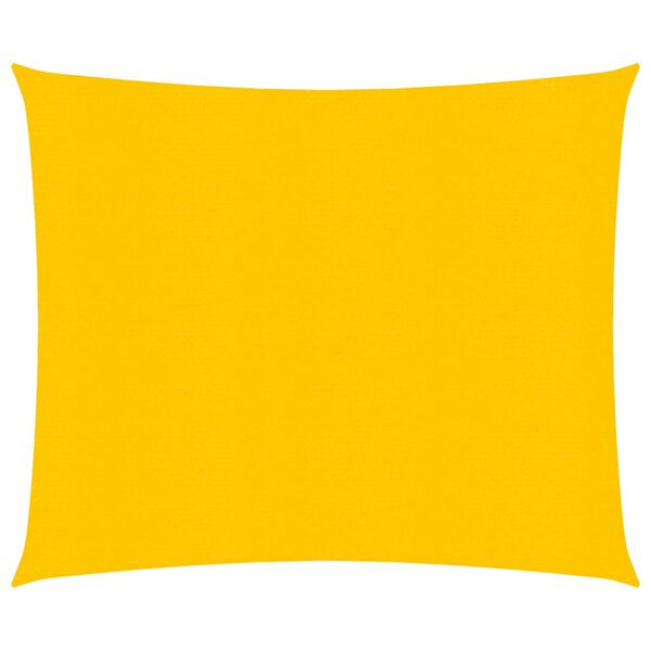 vidaXL Sunshade Sail 160 g/m² Square Yellow 4x4 m HDPE