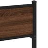 vidaXL Bed Frame without Mattress Brown Oak 100x200 cm Engineered Wood