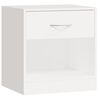 vidaXL Nightstand 2 pcs with Drawer White