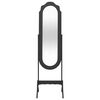 vidaXL Free Standing Mirror Black 46x48x164 cm