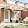 vidaXL Retractable Awning Yellow 400 x 200 cm Fabric