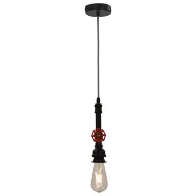 vidaXL Hanging Lamp Faucet Design Black E27
