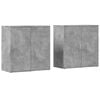 vidaXL Sideboards 2 pcs Concrete Grey 79x38x80 cm Engineered Wood