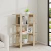 vidaXL Book Cabinet/Room Divider Sonoma Oak 100x30x123.5 cm