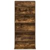 vidaXL Magazine Rack Smoked Oak 70 x 41 x 156 cm Engineered Wood