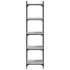 vidaXL Bookcase 5-Tier Grey Sonoma 40x30x154 cm Engineered Wood