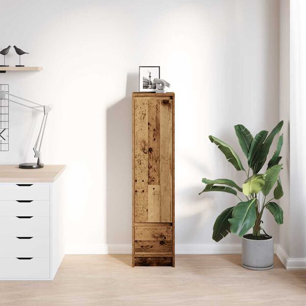 vidaXL Highboard Old Wood 29.5x34x119.5 cm Engineered Wood