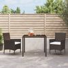 vidaXL Garden Chairs with Cushions 2 pcs Brown Poly Rattan (UK/IE/FI/NO only)