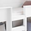 vidaXL Bunk Bed for Kids White 80 x 200 cm Engineered Wood