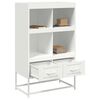 vidaXL Highboard White 68.5x39x111.5 cm Steel