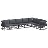 vidaXL Garden Sofa Set with Cushion 7 pcs