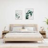vidaXL Bedside Cabinets with LED Lights 2 pcs Artisan Oak 40x39x48,5 cm