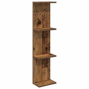vidaXL Wall Shelf Old Wood 25 x 15 x 100 cm Engineered Wood