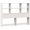 vidaXL Bookcase Bed without Mattress White 180x200 cm Super King Solid Wood Pine