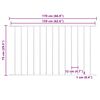 vidaXL Fence Panel Woerden Powder-coated Steel 1.7x0.75 m White