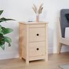vidaXL Bedside Cabinet 40x35x61.5 cm Solid Wood Pine