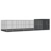 vidaXL Aviary with Extension Silver 911x303x216 cm Steel