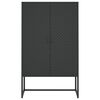 vidaXL Highboard Black 80x35x135 cm Steel