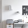 vidaXL Floating Wall Shelves 2 pcs Oak and White 23x23.5x3.8 cm MDF