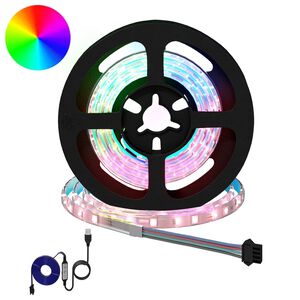 vidaXL LED Strip 2 pcs Black and Transparent Copper and Plastic