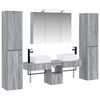 vidaXL Bathroom Furniture Set 6 pcs Grey Sonoma
